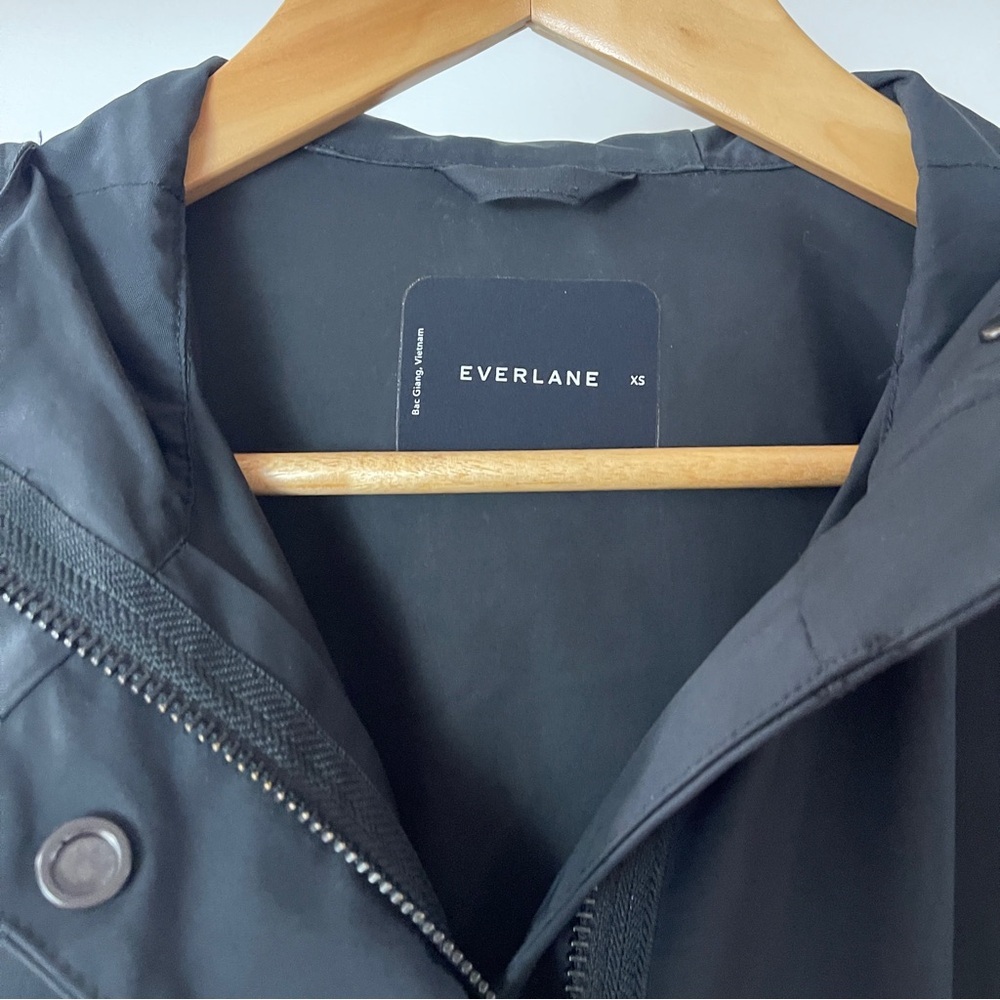 Everlane Black Outerwear Parka XS - Picture 2 of 7